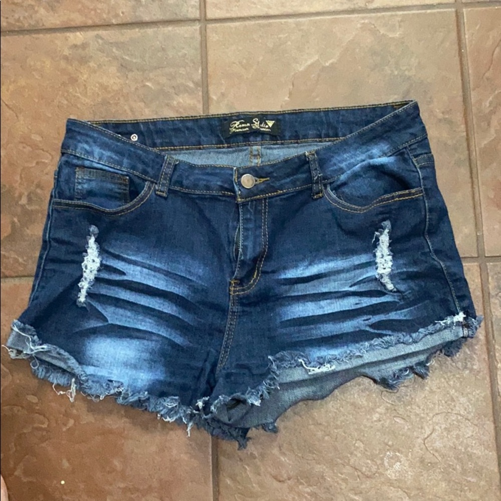 denim shorts